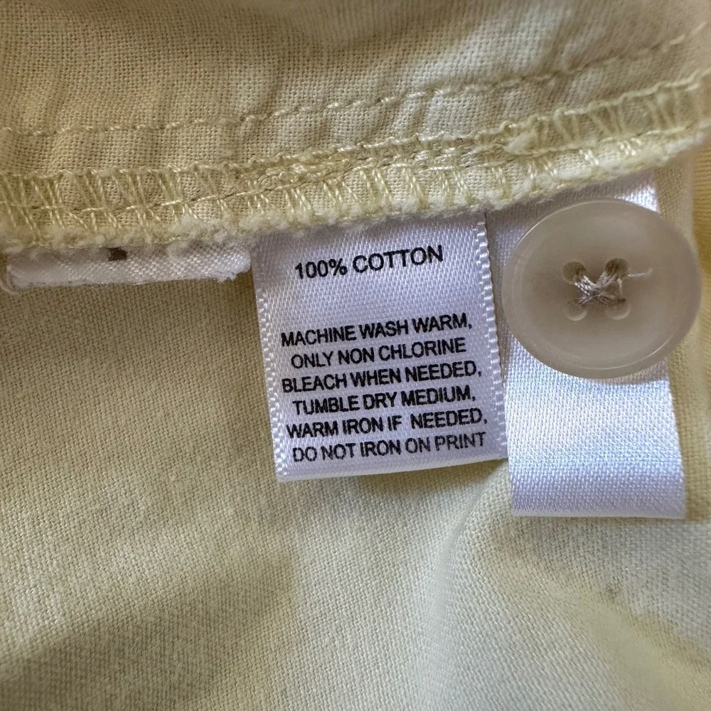 Ann Taylor LOFT Women's Yellow Cotton Shorts Size 6 Casual‎ Everyday Wear